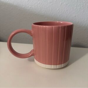 Pink and White Mug